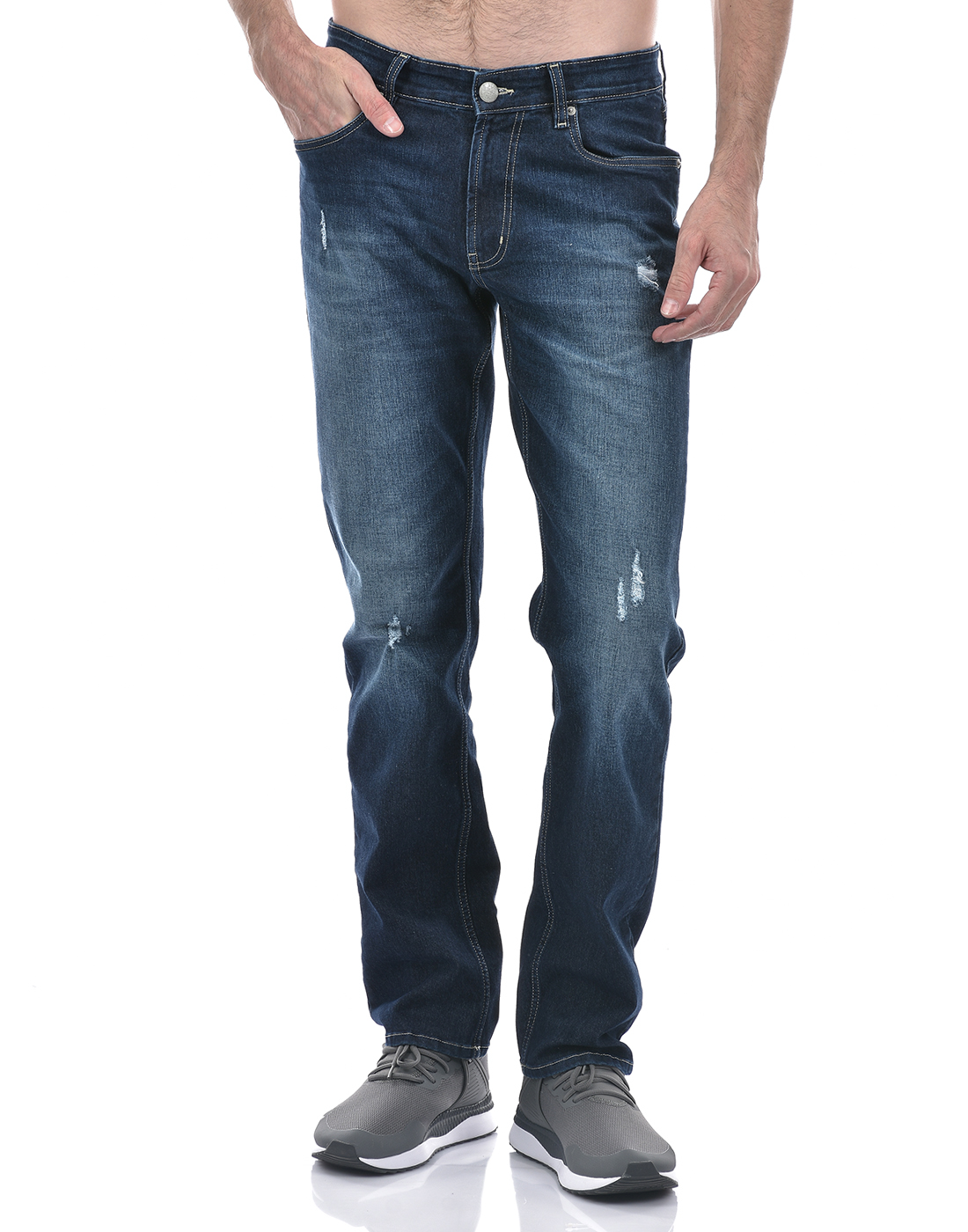 Numero Uno Men Solid Blue Jeans